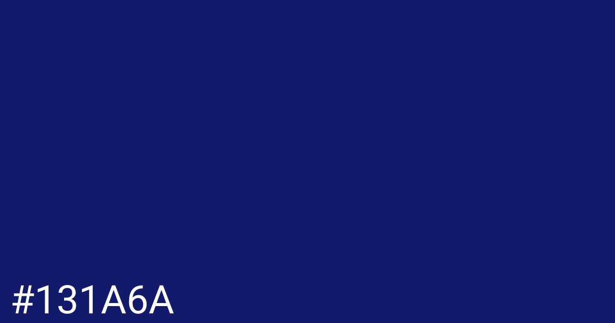 Hex color #131a6a graphic