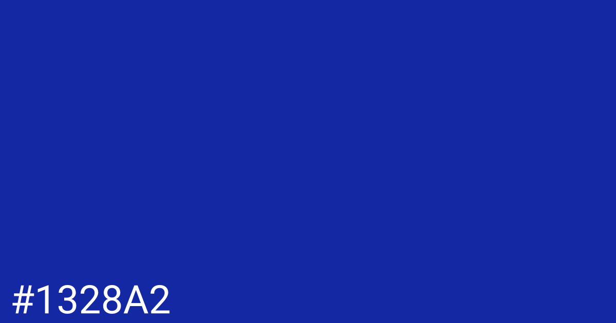 Hex color #1328a2 graphic