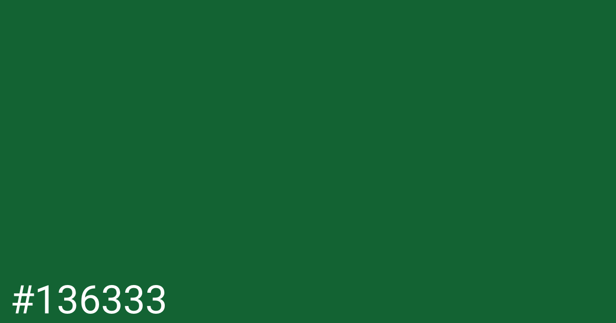 Hex color #136333 graphic