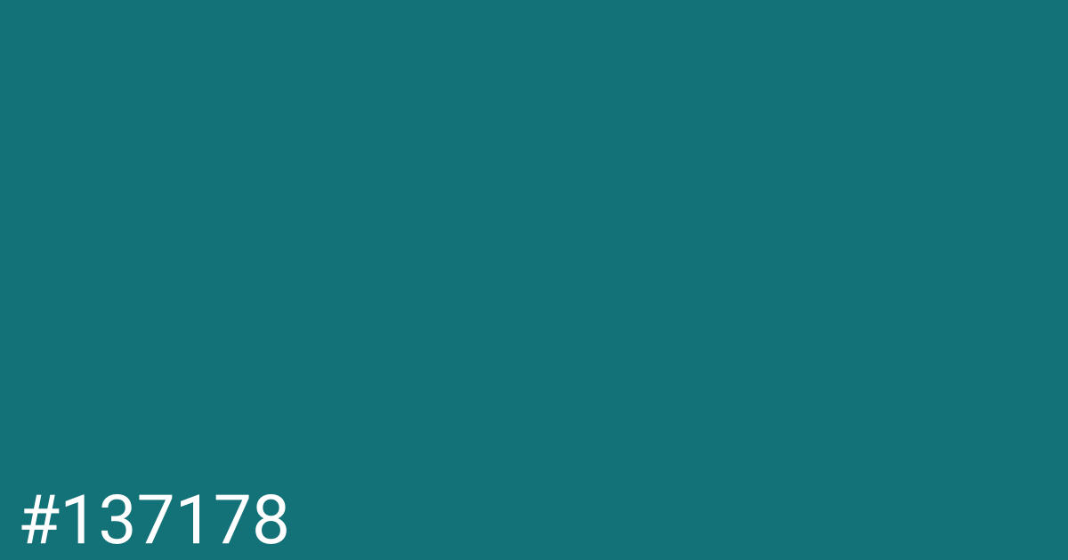 Hex color #137178 graphic