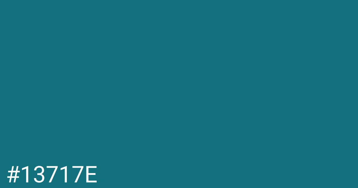 Hex color #13717e graphic