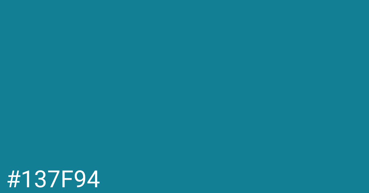 Hex color #137f94 graphic