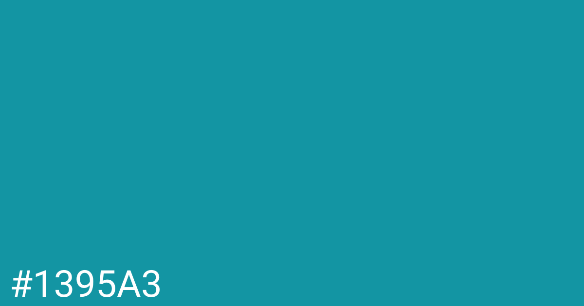 Hex color #1395a3 graphic