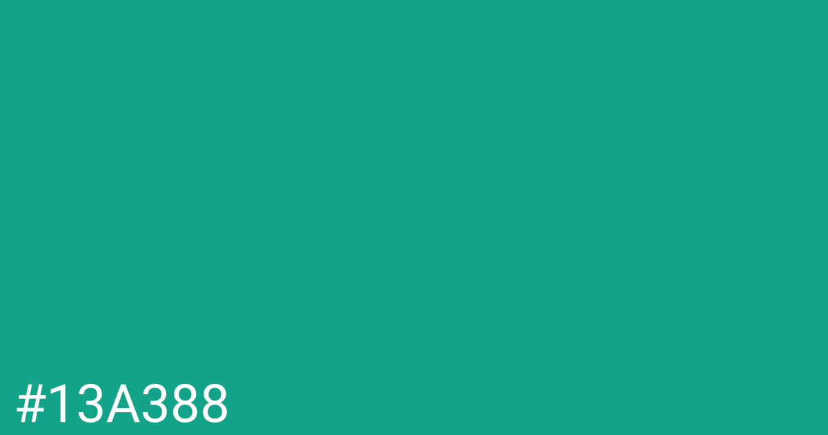 Hex color #13a388 graphic