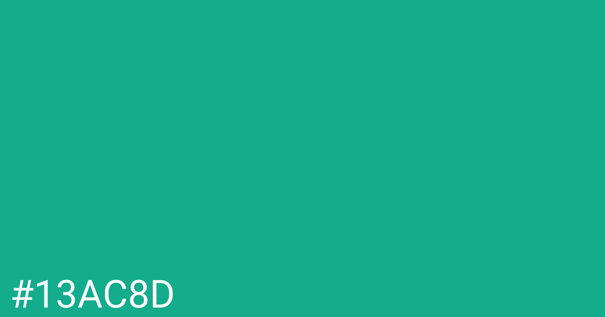 Hex color #13ac8d graphic