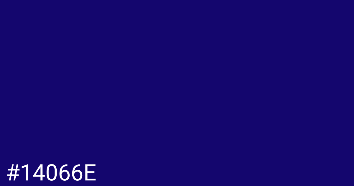 Hex color #14066e graphic