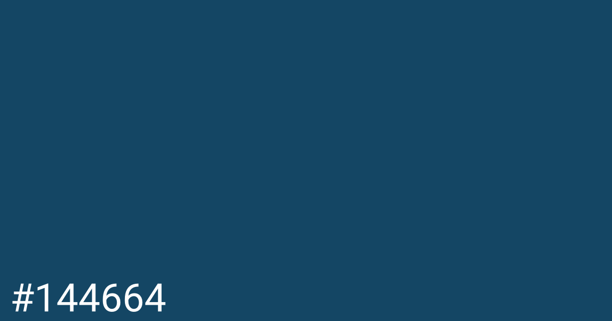 Hex color #144664 graphic