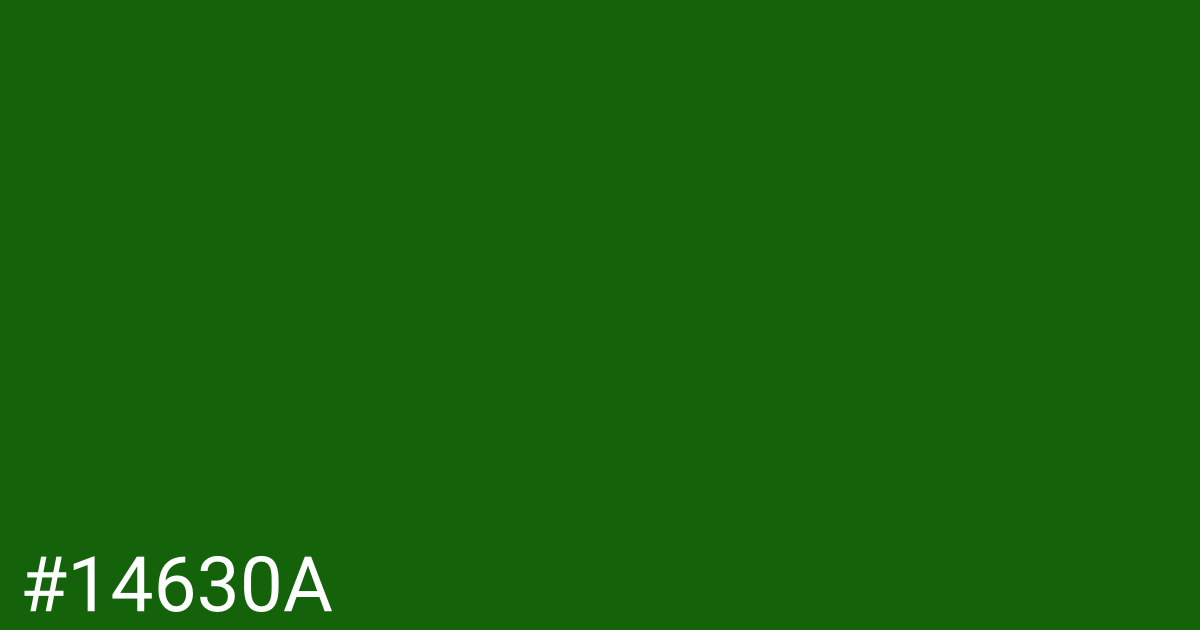 Hex color #14630a graphic