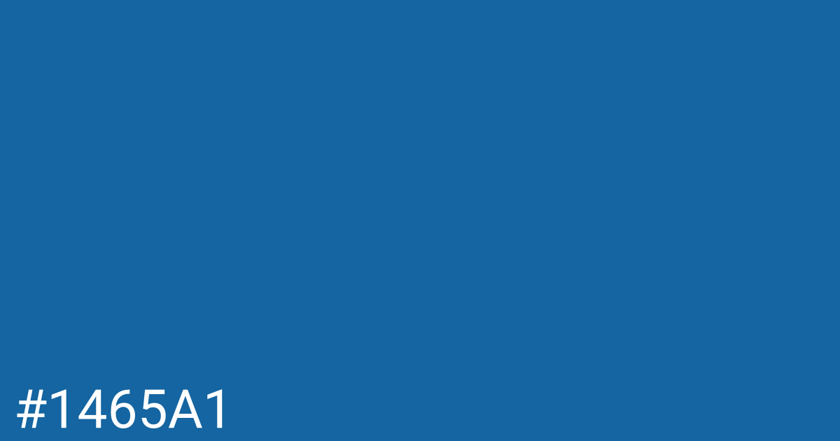 Hex color #1465a1 graphic