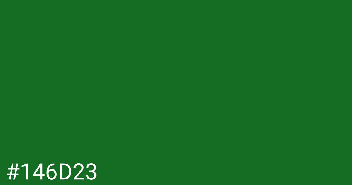 Hex color #146d23 graphic