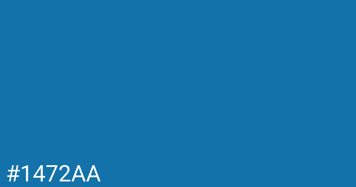 Hex color #1472aa graphic