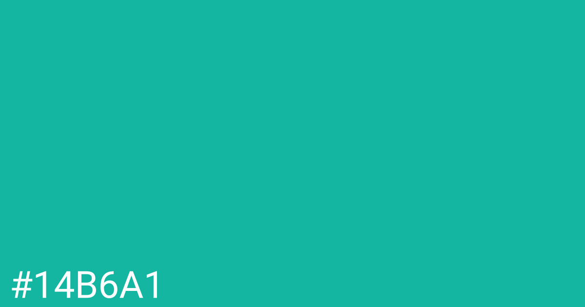 Hex color #14b6a1 graphic