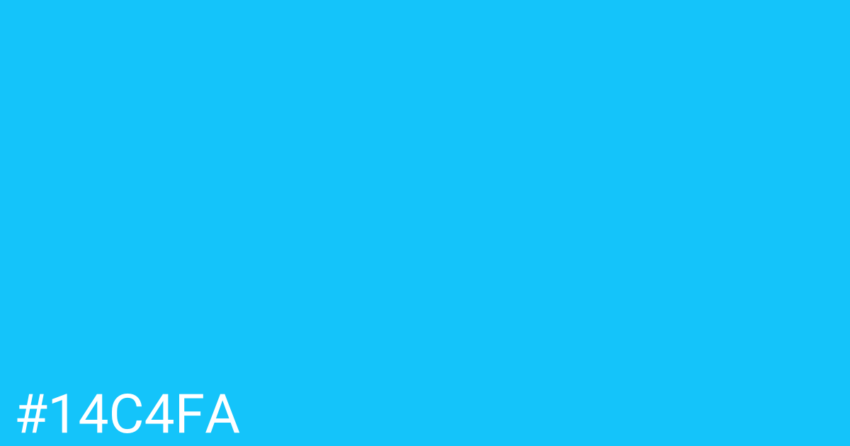 Hex color #14c4fa graphic