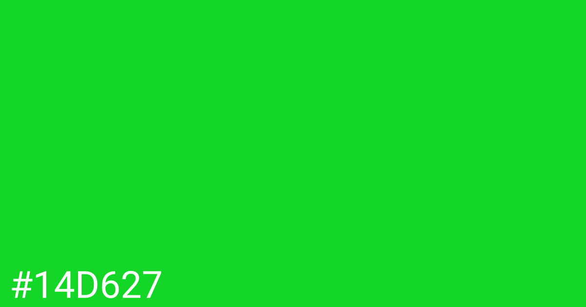 Hex color #14d627 graphic