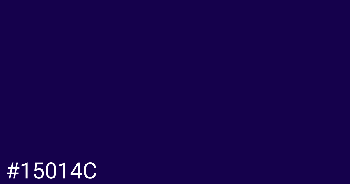 Hex color #15014c graphic