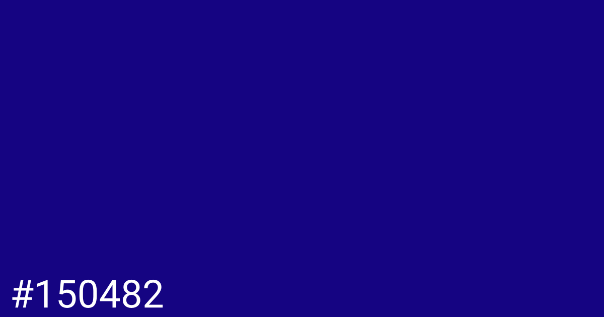 Hex color #150482 graphic