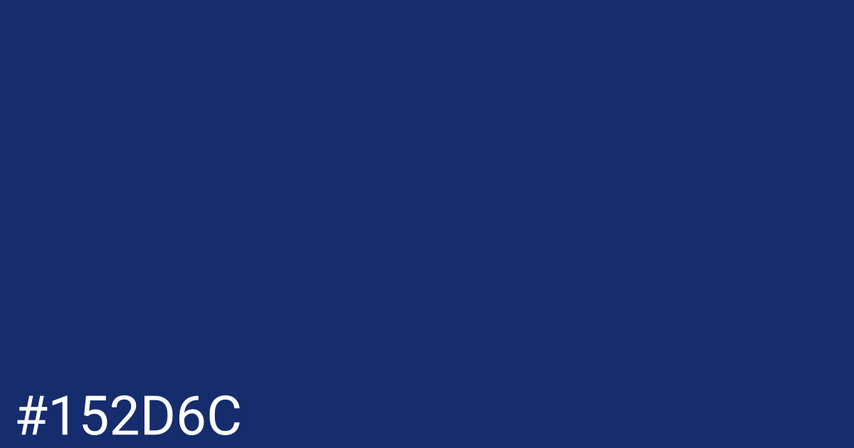 Hex color #152d6c graphic