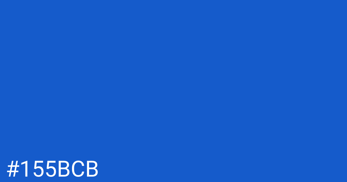 Hex color #155bcb graphic