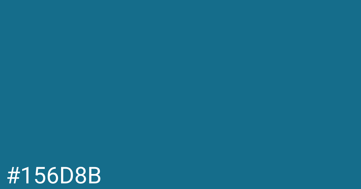 Hex color #156d8b graphic