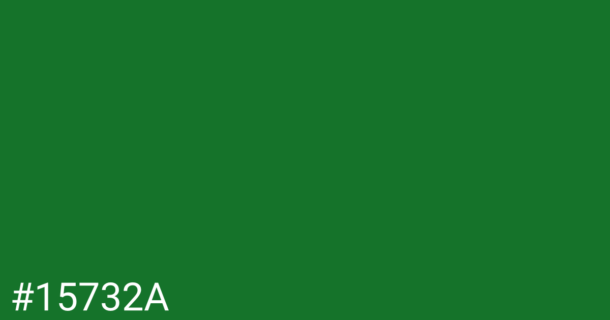 Hex color #15732a graphic