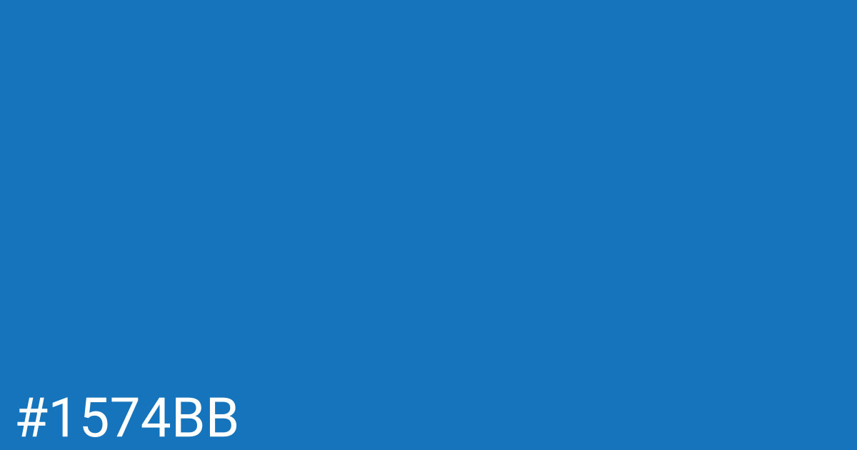 Hex color #1574bb graphic