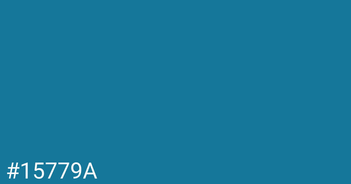 Hex color #15779a graphic