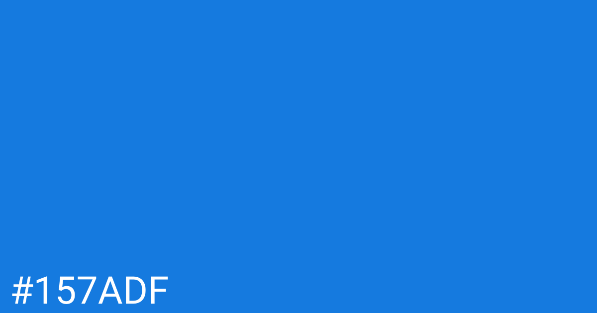 Hex color #157adf graphic