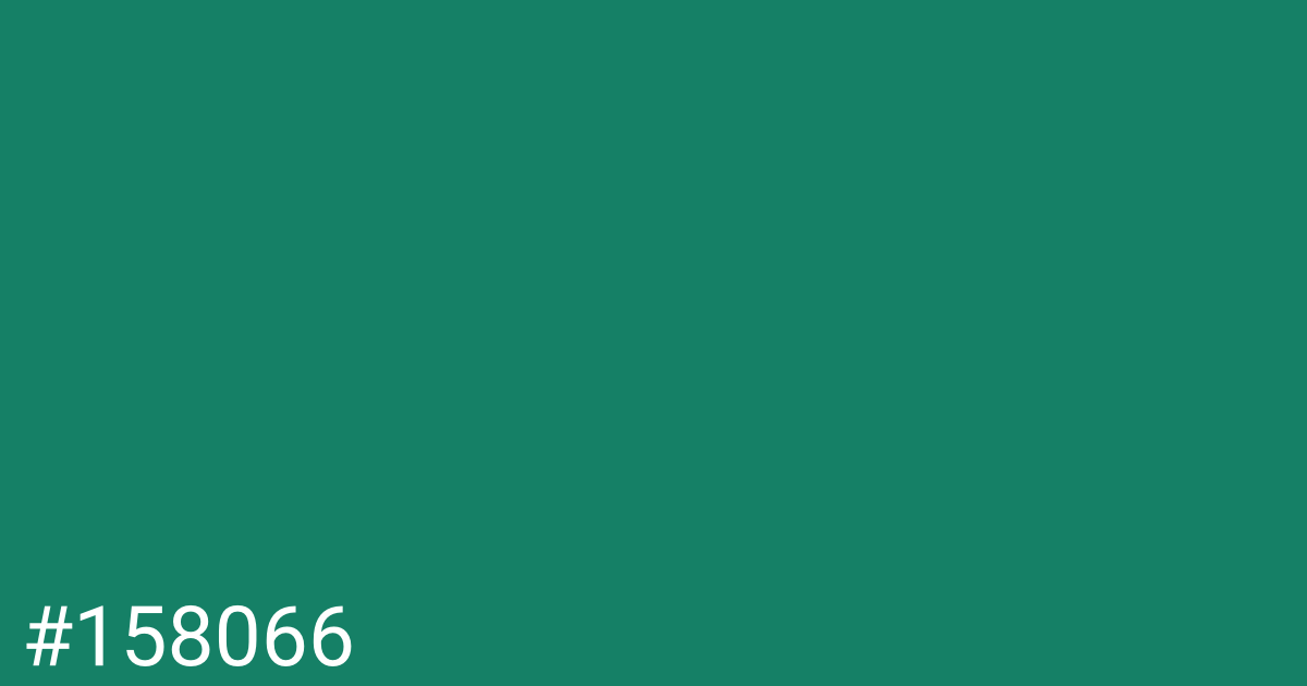 Hex color #158066 graphic