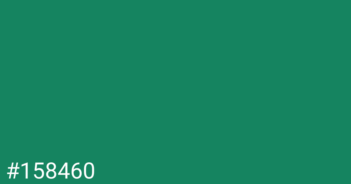 Hex color #158460 graphic