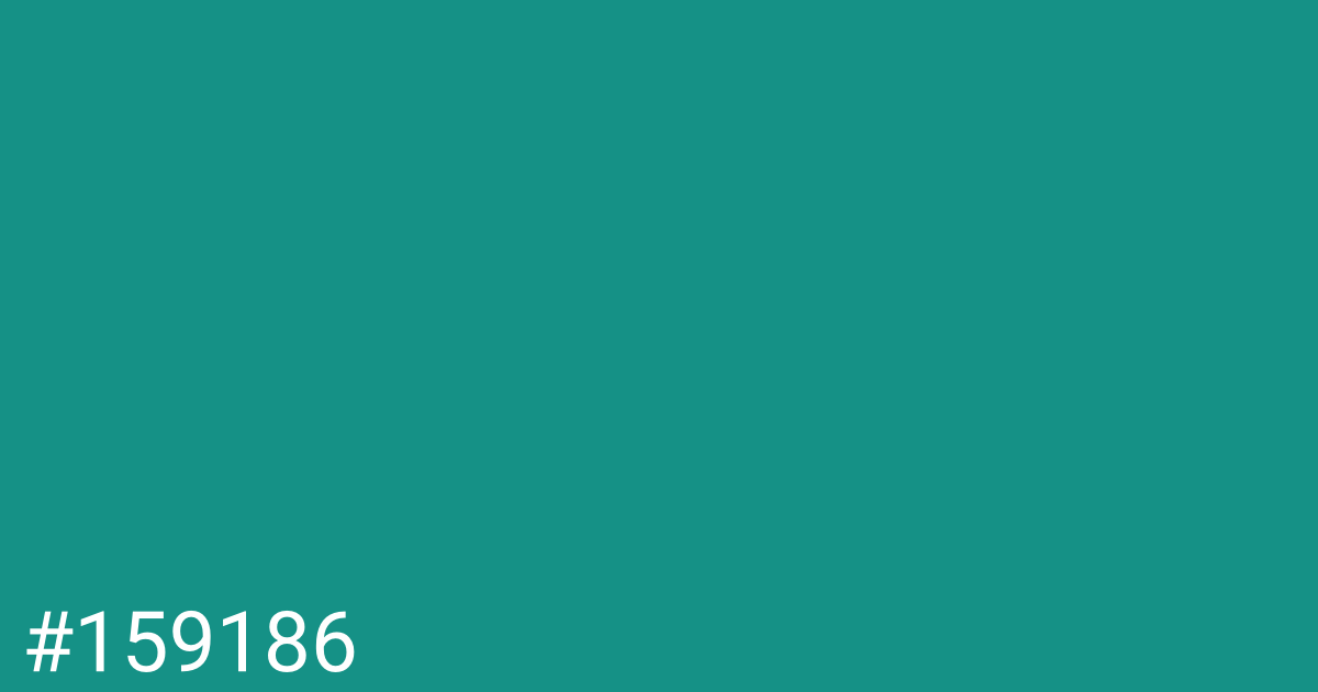 Hex color #159186 graphic