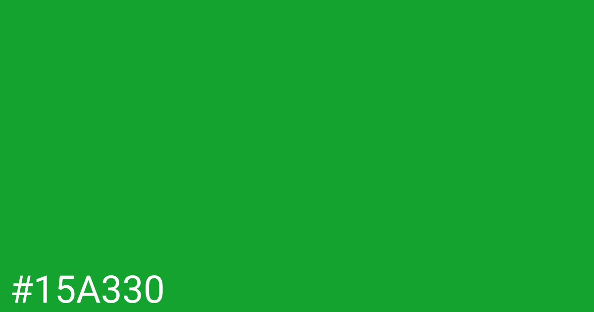 Hex color #15a330 graphic