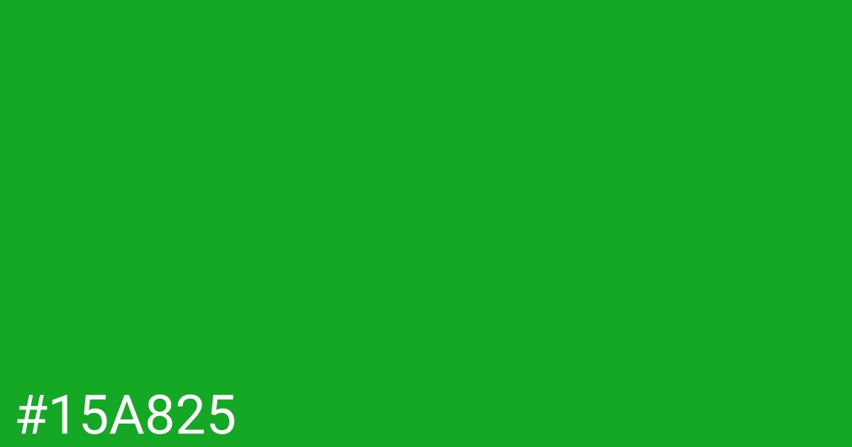 Hex color #15a825 graphic