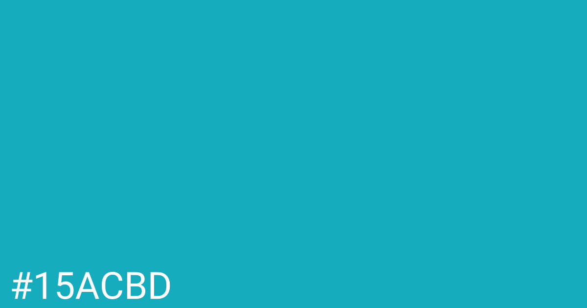 Hex color #15acbd graphic