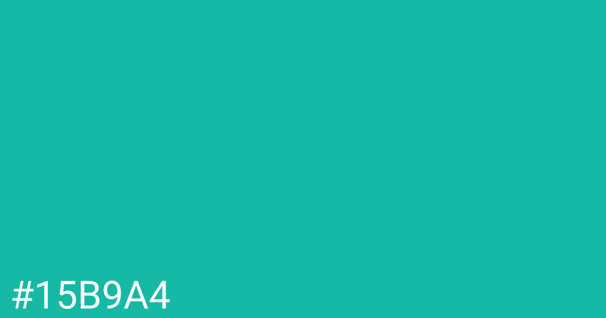 Hex color #15b9a4 graphic