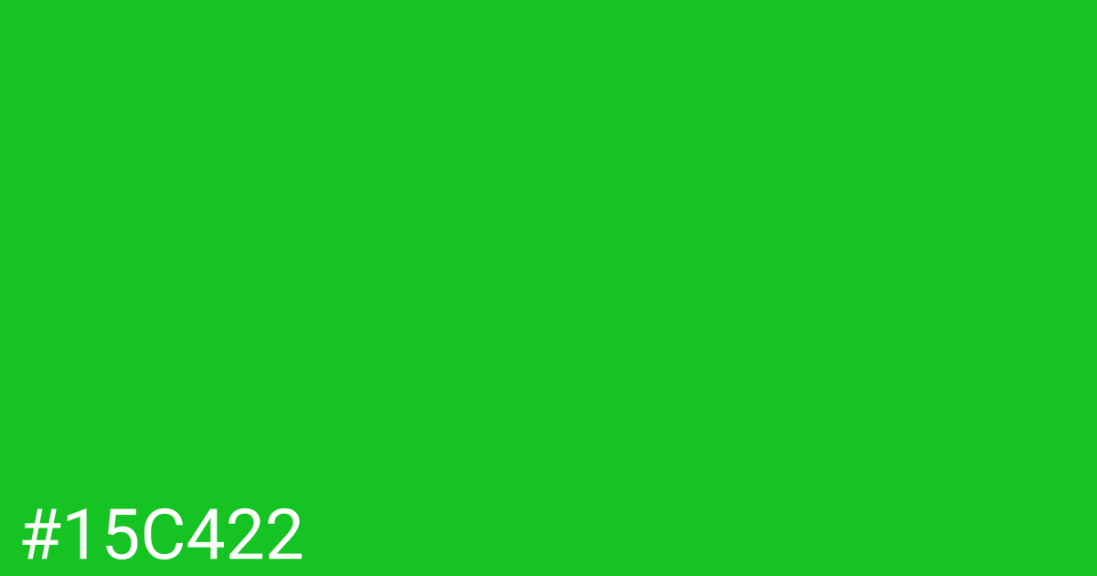 Hex color #15c422 graphic