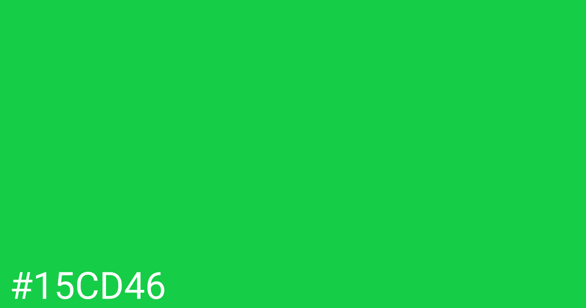Hex color #15cd46 graphic