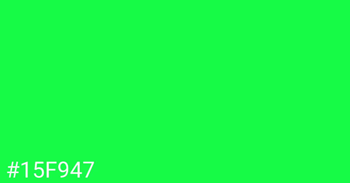 Hex color #15f947 graphic