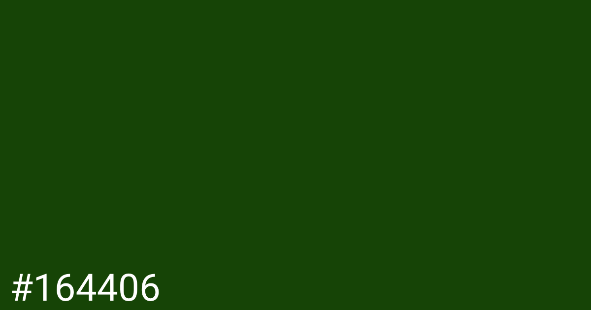 Hex color #164406 graphic