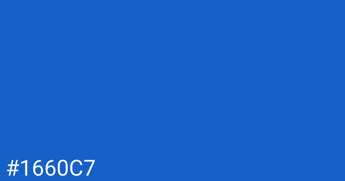 Hex color #1660c7 graphic