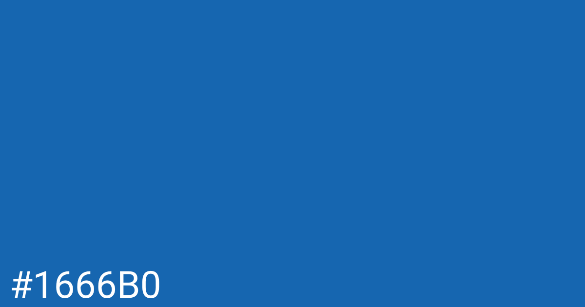 Hex color #1666b0 graphic