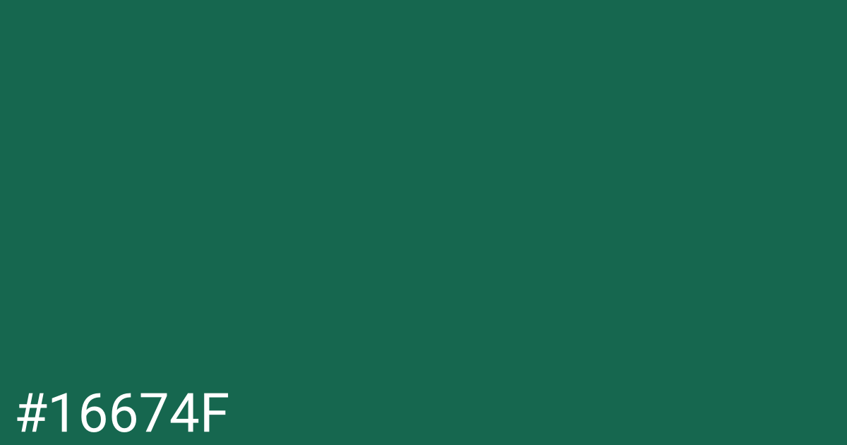 Hex color #16674f graphic