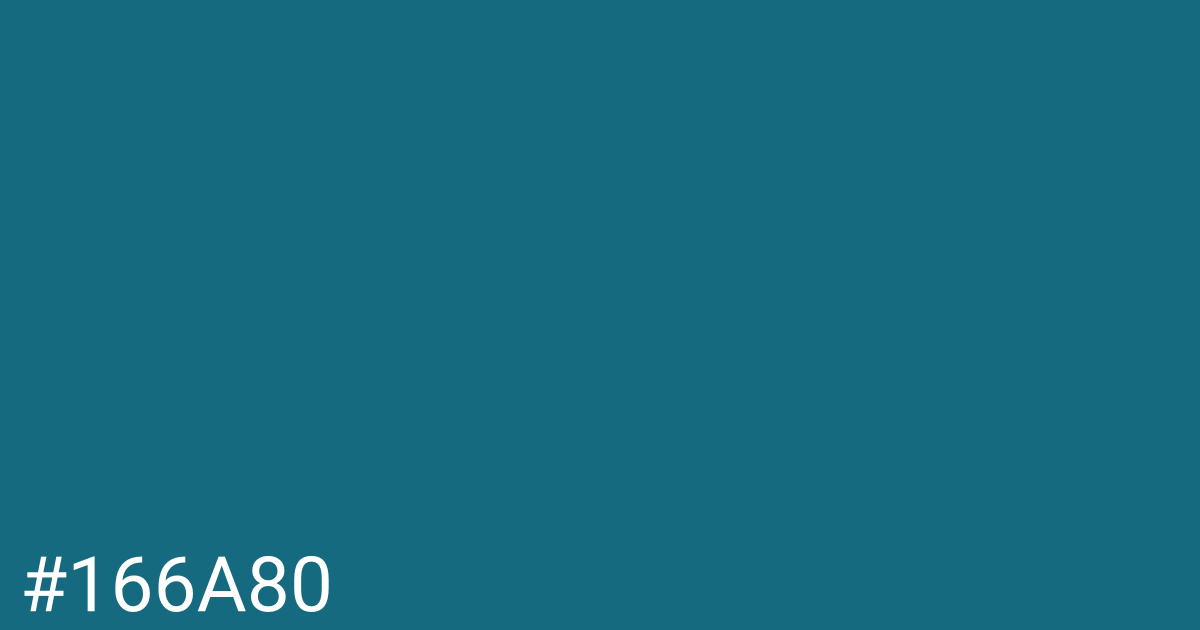 Hex color #166a80 graphic