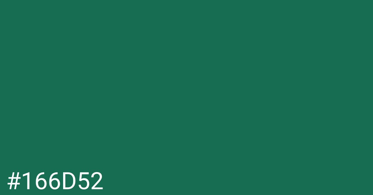 Hex color #166d52 graphic