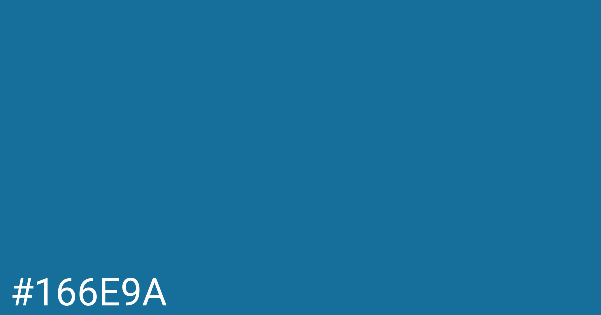 Hex color #166e9a graphic