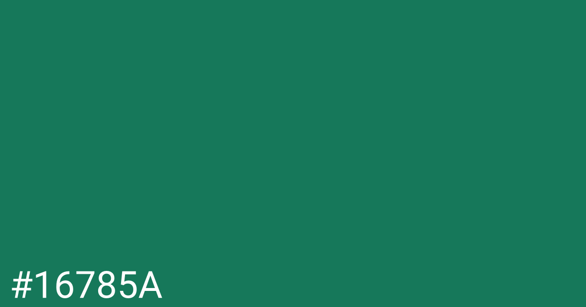 Hex color #16785a graphic