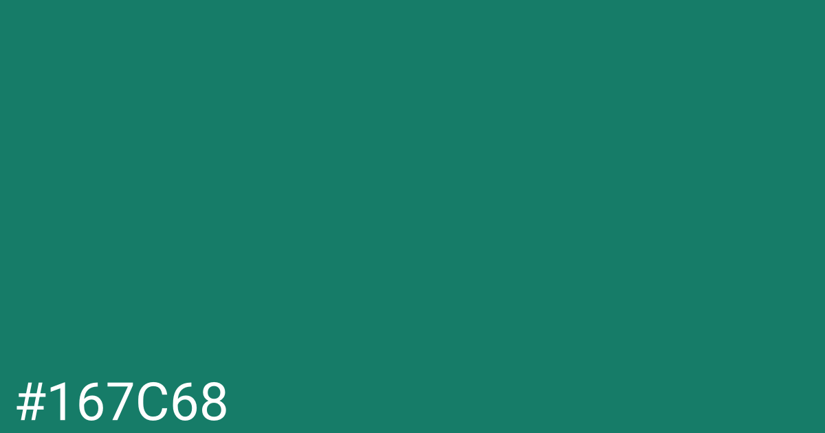 Hex color #167c68 graphic
