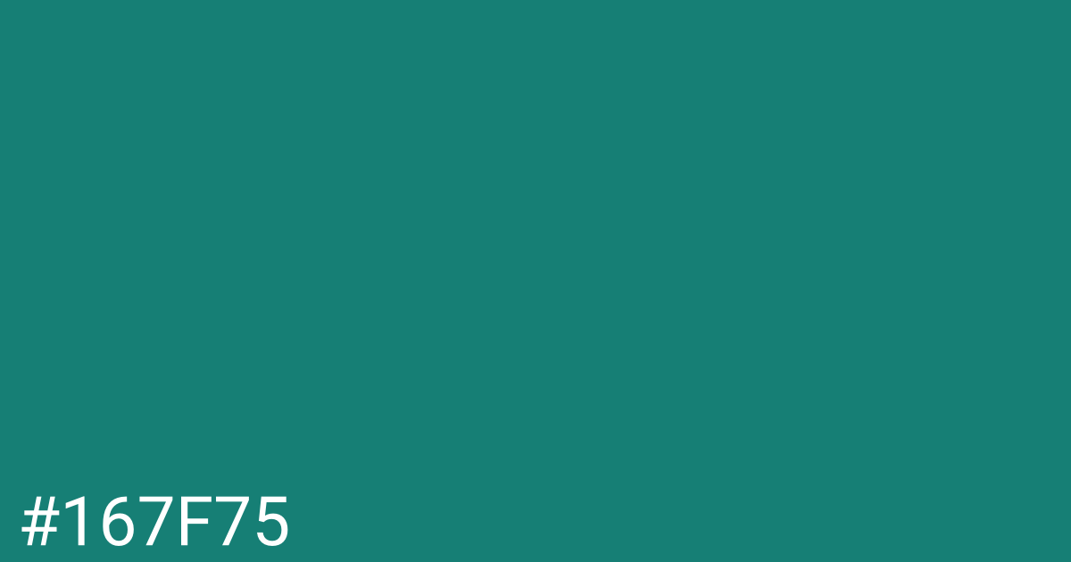 Hex color #167f75 graphic