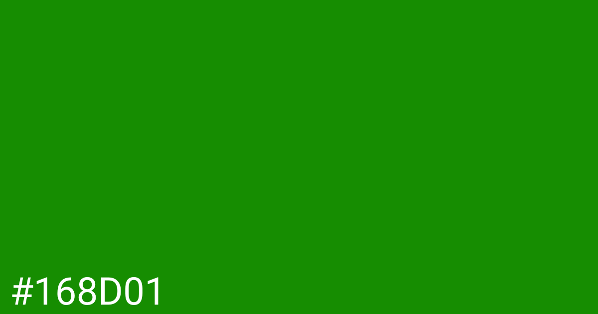 Hex color #168d01 graphic
