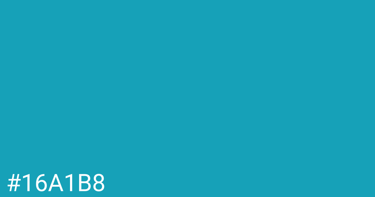 Hex color #16a1b8 graphic