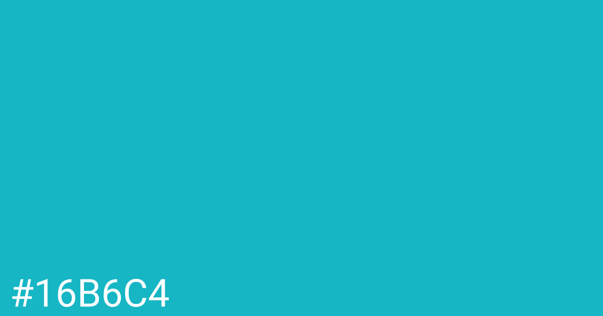 Hex color #16b6c4 graphic